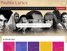 Tablet Screenshot of pashtolyrics.com